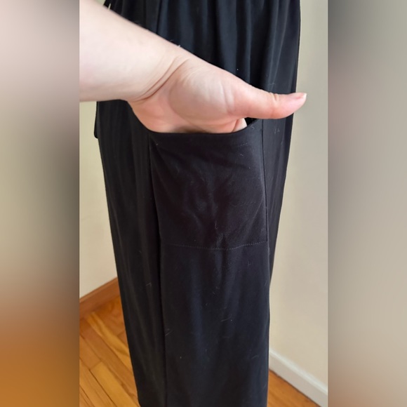 White Sag Black/Blue,White,Tan Floral Embroidered Dress Tie Back Pull Ov… - Picture 5 of 13